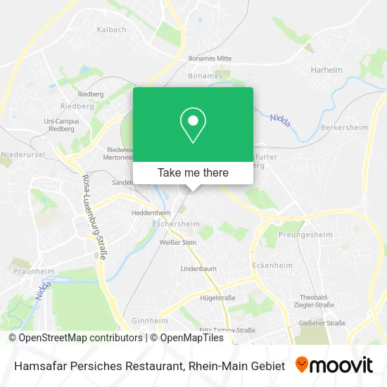 Карта Hamsafar Persiches Restaurant