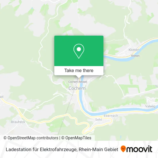 Карта Ladestation für Elektrofahrzeuge