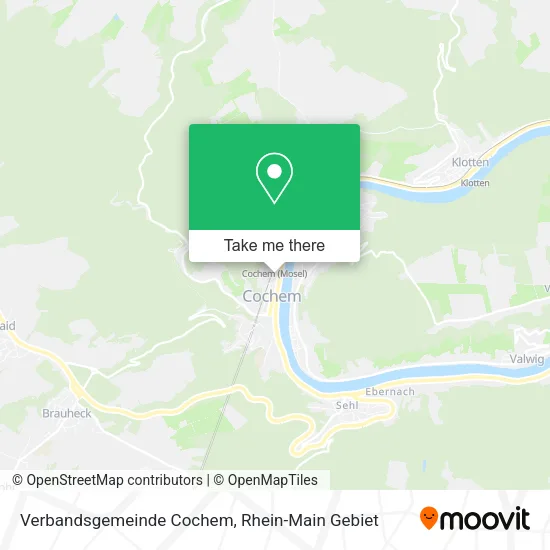 Карта Verbandsgemeinde Cochem