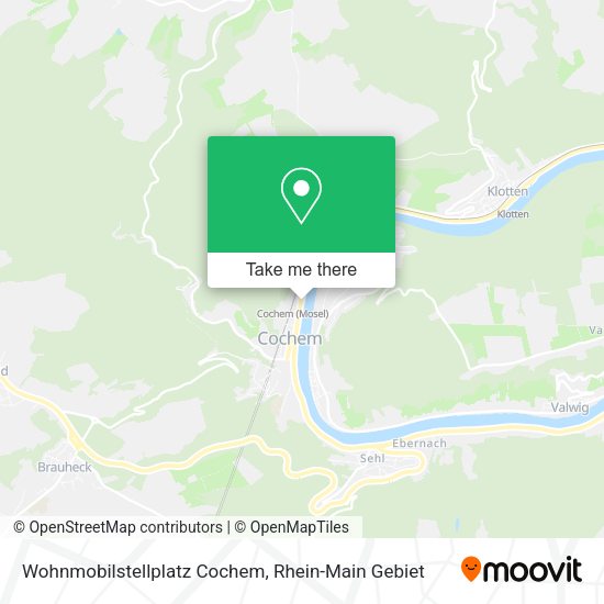 Карта Wohnmobilstellplatz Cochem