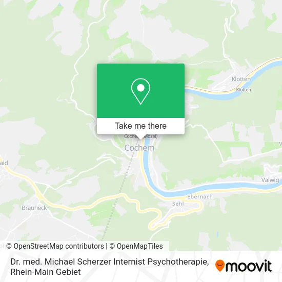 Карта Dr. med. Michael Scherzer Internist Psychotherapie