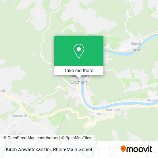 Карта Kirch Anwaltskanzlei
