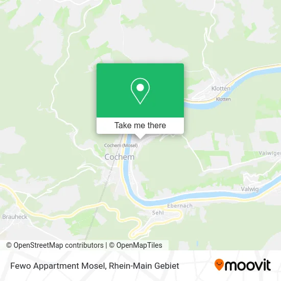 Карта Fewo Appartment Mosel