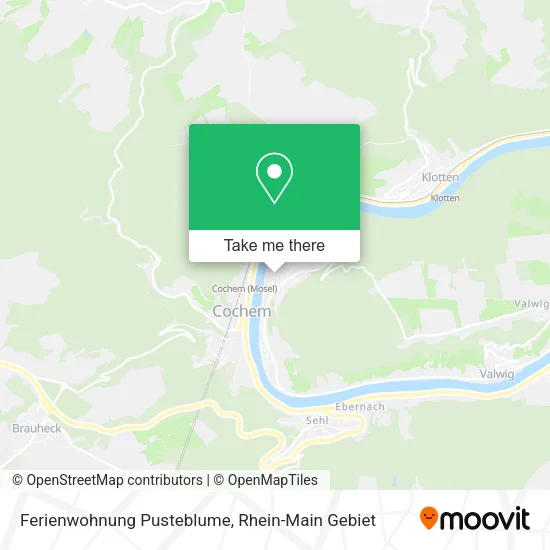 Карта Ferienwohnung Pusteblume