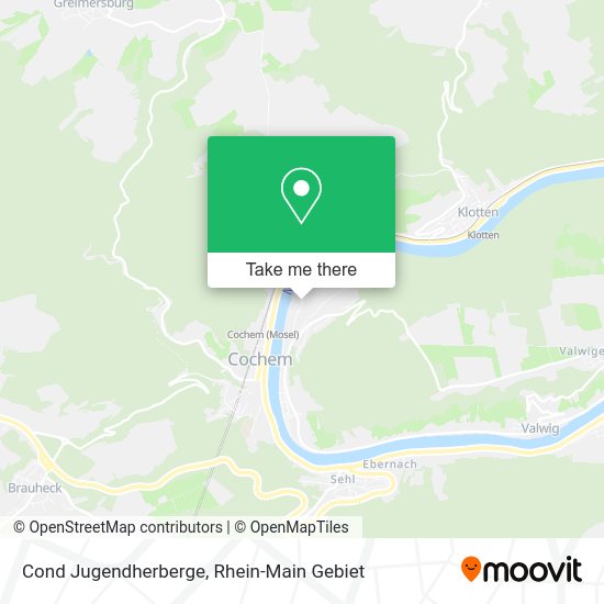 Карта Cond Jugendherberge