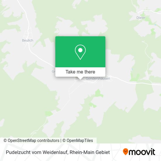 Карта Pudelzucht vom Weidenlauf
