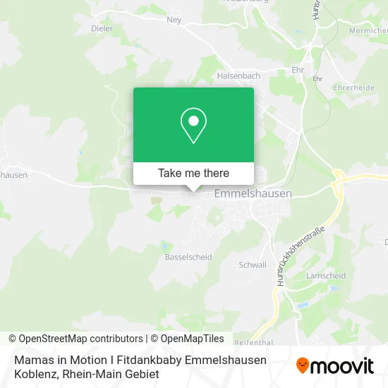 Карта Mamas in Motion I Fitdankbaby Emmelshausen Koblenz