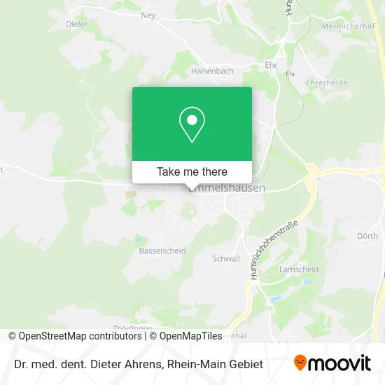 Карта Dr. med. dent. Dieter Ahrens