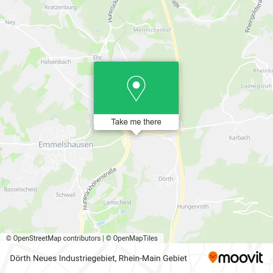 Карта Dörth Neues Industriegebiet