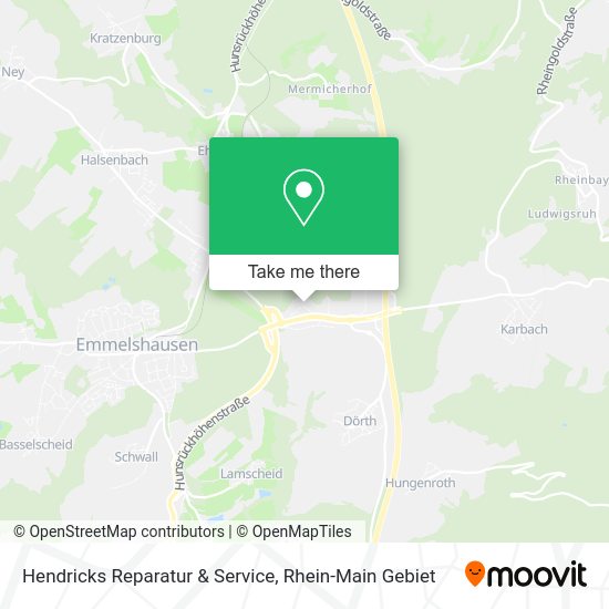 Карта Hendricks Reparatur & Service