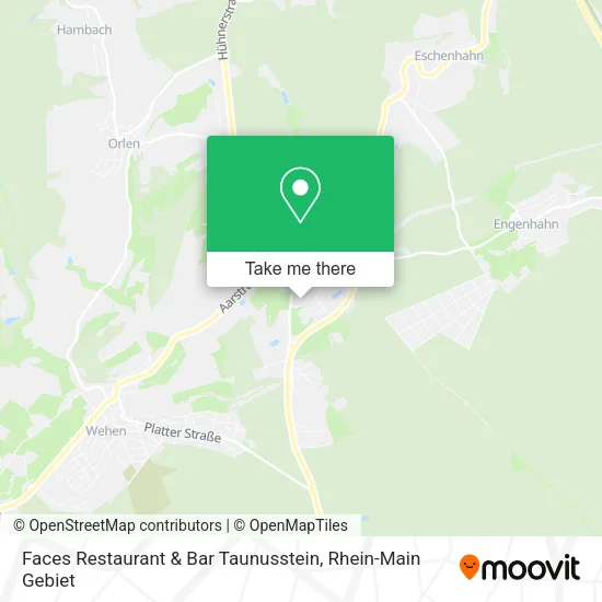Карта Faces Restaurant & Bar Taunusstein
