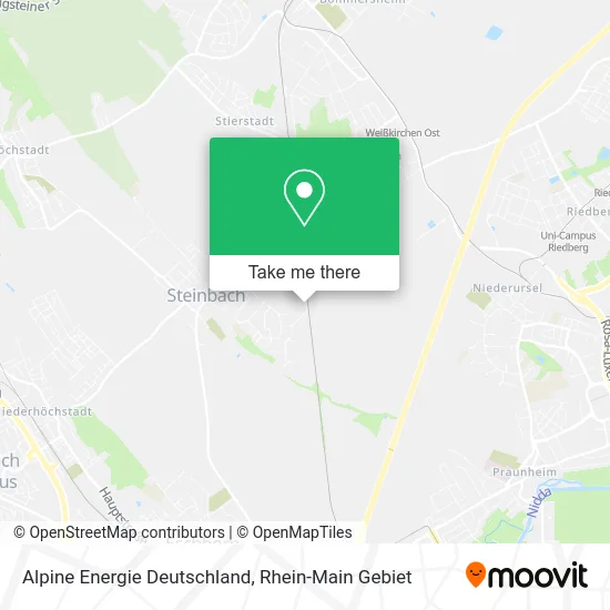 Карта Alpine Energie Deutschland