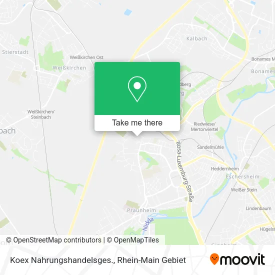Карта Koex Nahrungshandelsges.