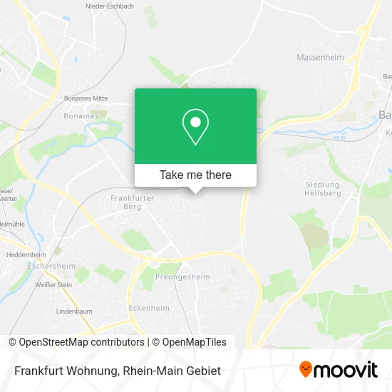 Карта Frankfurt Wohnung