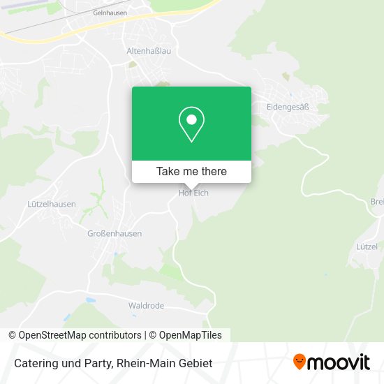 Карта Catering und Party