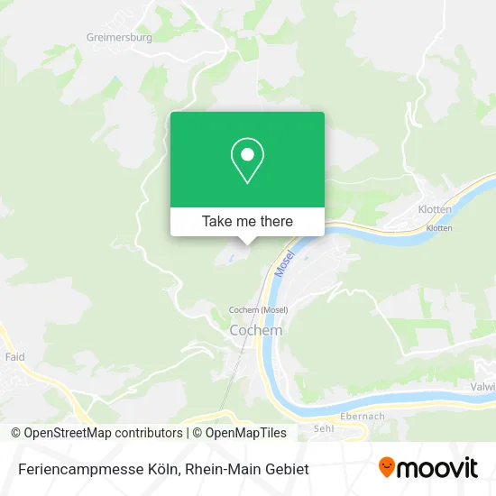 Карта Feriencampmesse Köln
