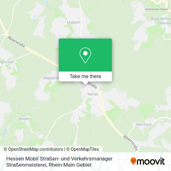 Карта Hessen Mobil Straßen- und Verkehrsmanager Straßenmeisterei