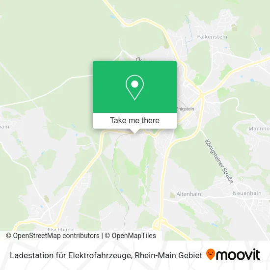 Карта Ladestation für Elektrofahrzeuge
