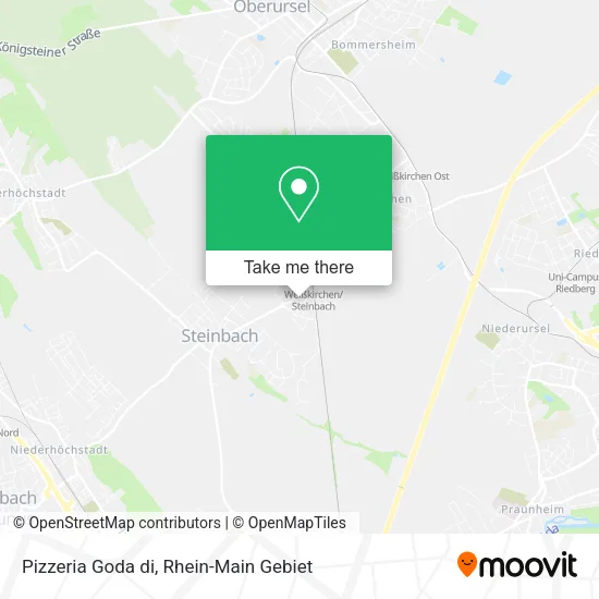 Карта Pizzeria Goda di