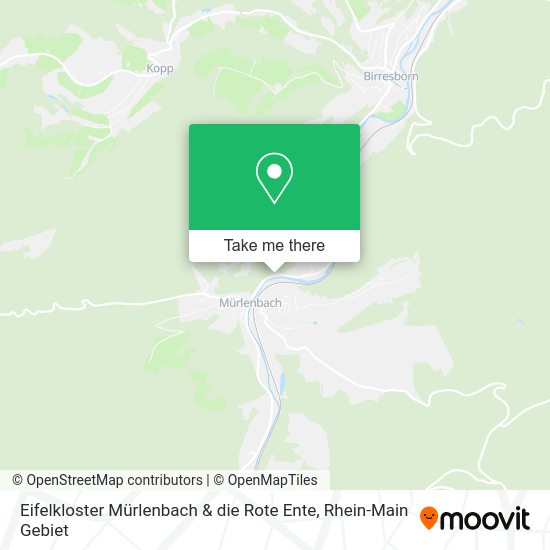 Карта Eifelkloster Mürlenbach & die Rote Ente