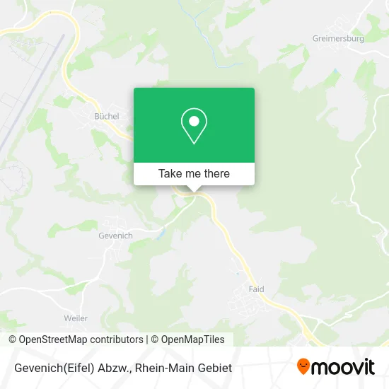 Карта Gevenich(Eifel) Abzw.