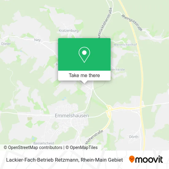 Карта Lackier-Fach-Betrieb Retzmann