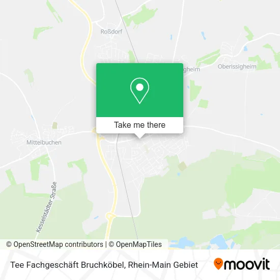 Карта Tee Fachgeschäft Bruchköbel