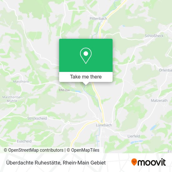 Карта Überdachte Ruhestätte