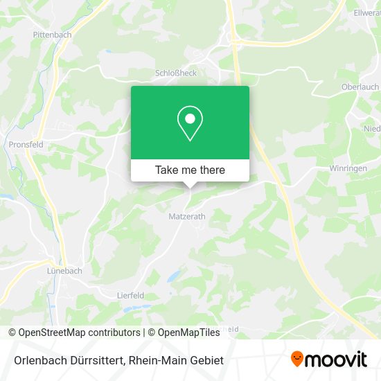 Карта Orlenbach Dürrsittert