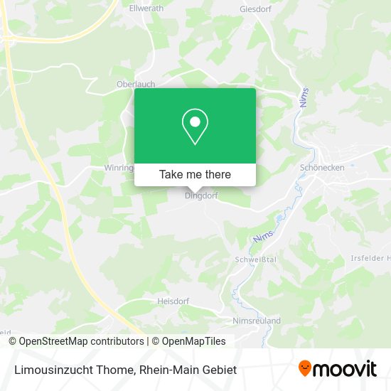 Карта Limousinzucht Thome