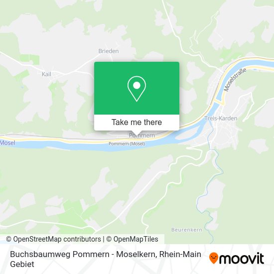 Карта Buchsbaumweg Pommern - Moselkern
