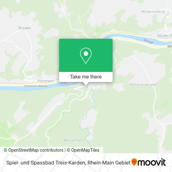 Карта Spiel- und Spassbad Treis-Karden