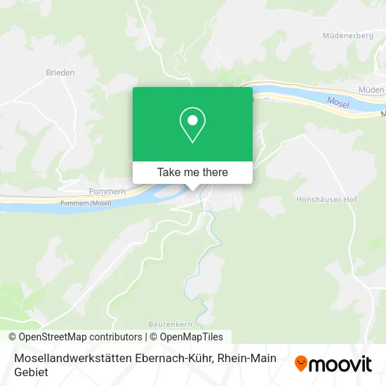Карта Mosellandwerkstätten Ebernach-Kühr