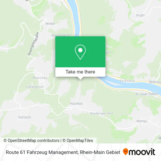 Карта Route 61 Fahrzeug Management