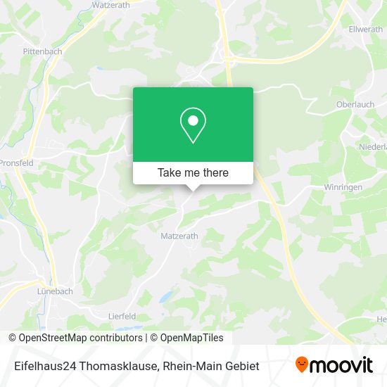 Карта Eifelhaus24 Thomasklause