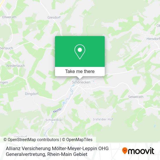 Карта Allianz Versicherung Mölter-Meyer-Leppin OHG Generalvertretung