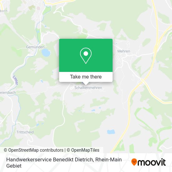 Карта Handwerkerservice Benedikt Dietrich