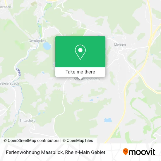 Карта Ferienwohnung Maarblick