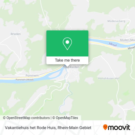 Карта Vakantiehuis het Rode Huis