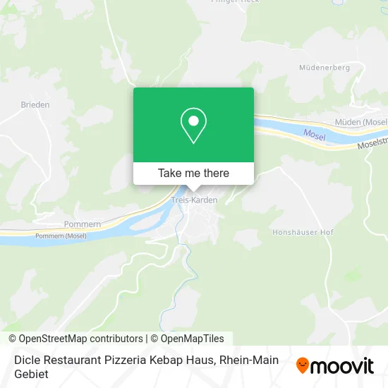 Карта Dicle Restaurant Pizzeria Kebap Haus
