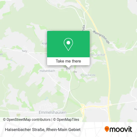 Карта Halsenbacher Straße