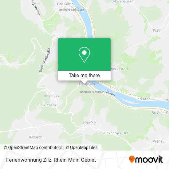 Карта Ferienwohnung Zilz