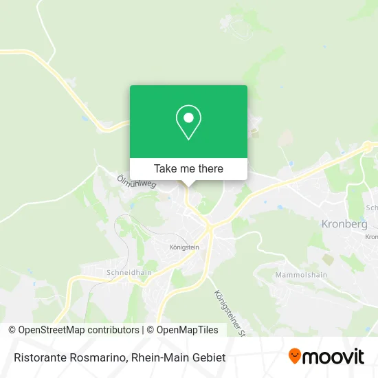 Карта Ristorante Rosmarino