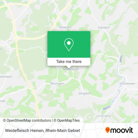 Карта Weidefleisch Heinen