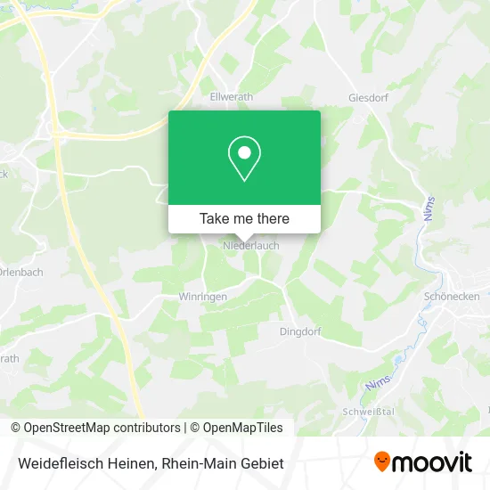 Карта Weidefleisch Heinen