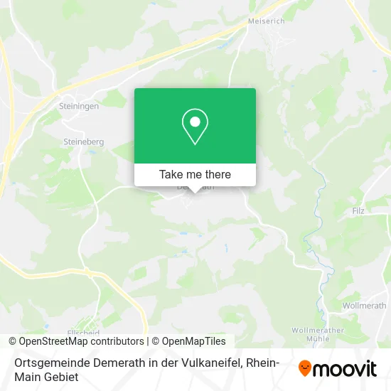 Карта Ortsgemeinde Demerath in der Vulkaneifel