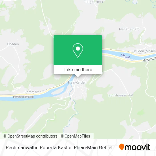 Карта Rechtsanwältin Roberta Kastor