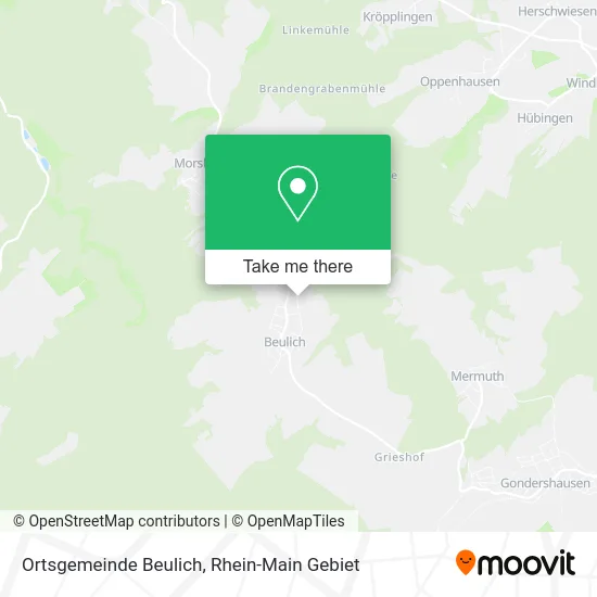 Карта Ortsgemeinde Beulich