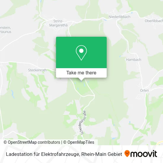 Карта Ladestation für Elektrofahrzeuge