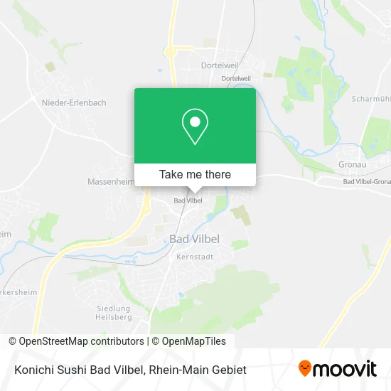 Карта Konichi Sushi Bad Vilbel